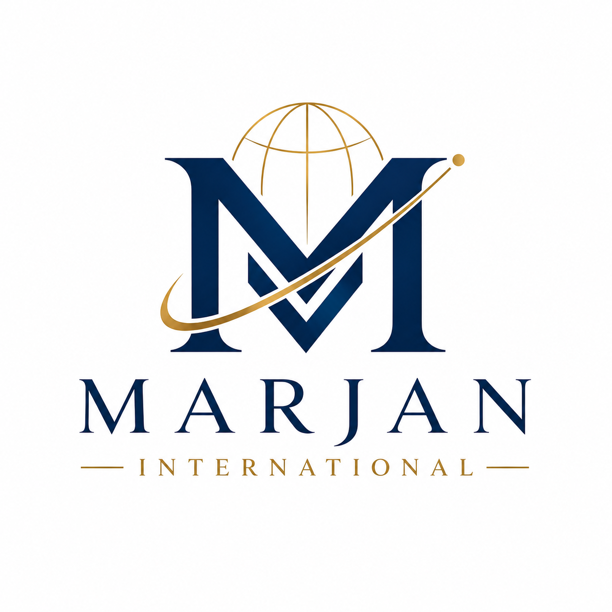 Marjan International wordmark: global sourcing, India